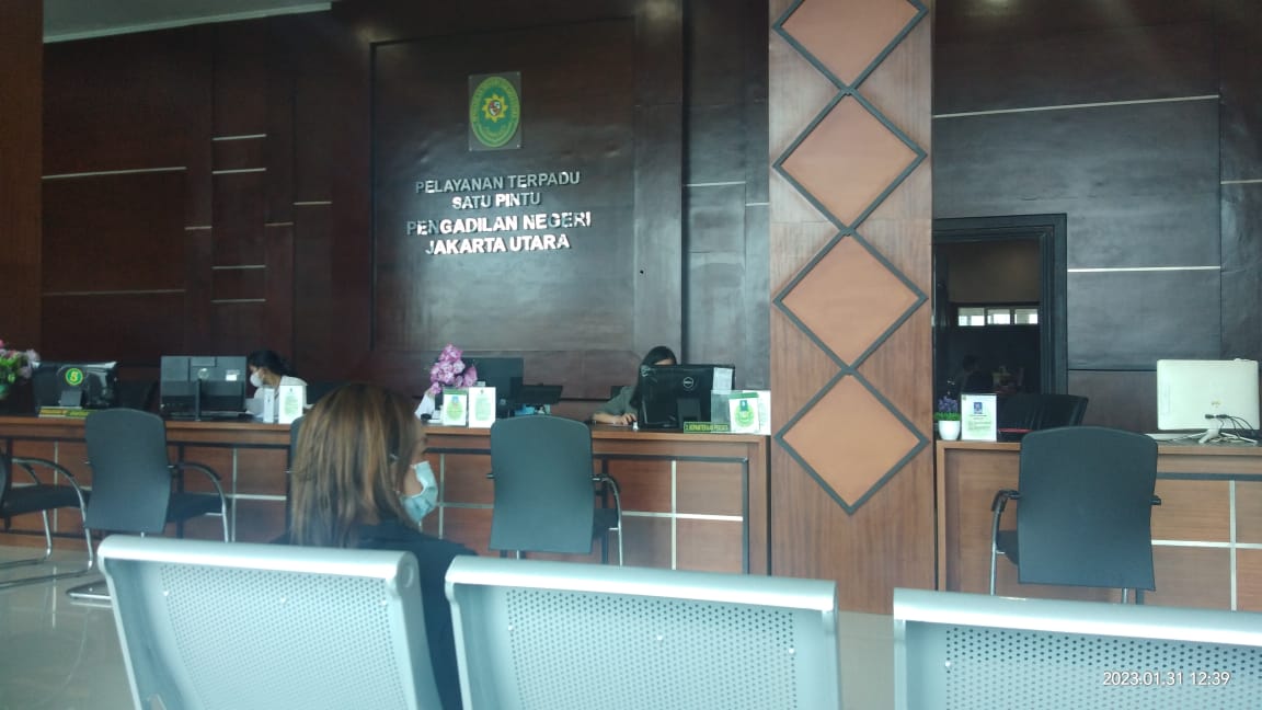 Ruang Pelayanan Pengadilan Negeri Jakarta Utara