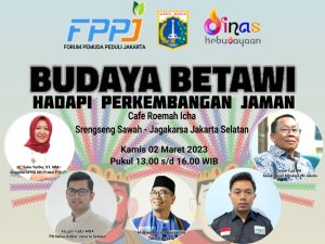 Flyer Kegiatan Diskusi Budaya Betawi Hadapi Tantangan Zaman 