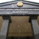 Tampak depan Gedung Pengadilan Negeri Jakarta Pusat