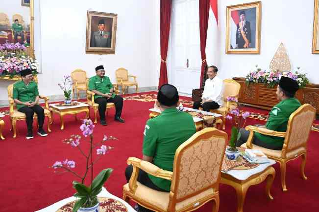 Presiden Joko Widodo Menerima Pengurus GP Ansor (Dok Sekneg RI).