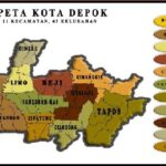 Peta Wilayah Kota Depok, Provinsi Jawa Barat