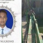 Kolase foto kolam SMA Negeri 1 Cawas dan ucapan duka atas tewasnya Fajar Nugroho. Ketua OSIS SMA Negeri 1 Cawas, Klaten, Jawa Tengah