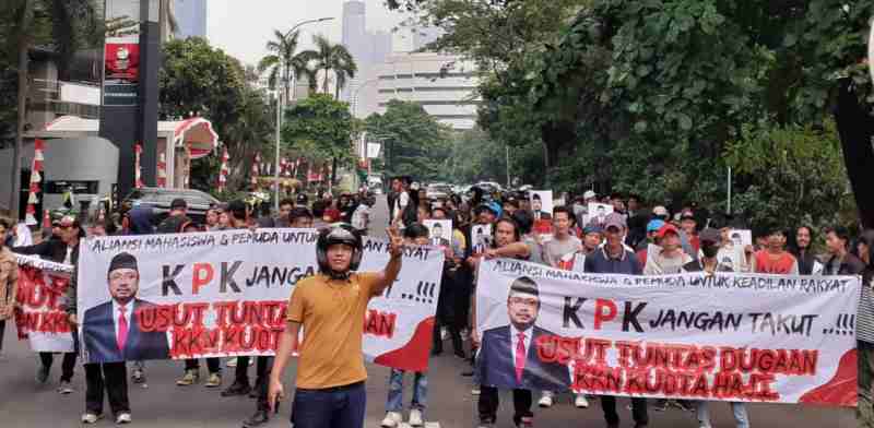 Aksi Aliansi Mahasiswa & Pemuda Untuk Keadlilan Rakyat (5/8/24) Gd Merah Putih KPK Kuningan, Jakarta Selatan