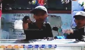 Tangkapan layar Video Viral 2 Pemuda Rampok Warung Klontong Di Depok