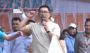 Tangkapan Layar Video Kampanye Cagub Jakarta Ridwan Kamil (RK) menuai sorotan Karena Dinilai Melecehkan Janda.