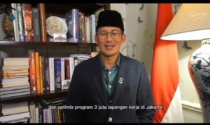 Tangkapan Layar Video Dukungan Sandiaga Uno Ke Pasangan Rido Pilgub Jakarta