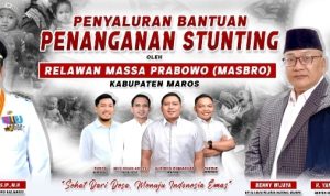 Flyer Kegiatan Pencegahan Stunting Relawan (MassBro) Kab. Maros, Sulsel