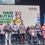 Perayaan Puncak HDI 2024 Wapres Gibran Rakabuming Raka, Mentri Sosial Gus Ipul Dan Ketua Umum PPDI Norman Yulian